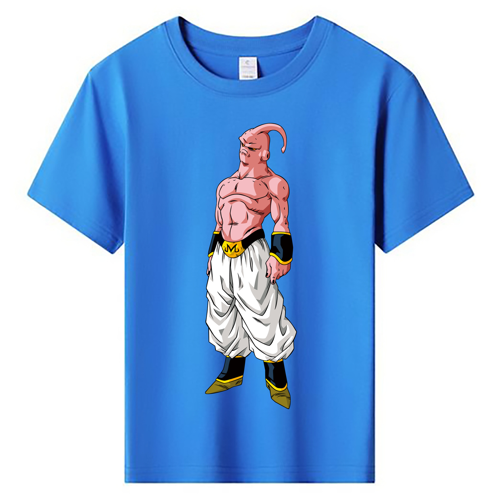 （画像用） ドラゴンボール 魔人ブウ DRAGON BALL Majin Buu 綿100％キッズTシャツ（フロントプリント）